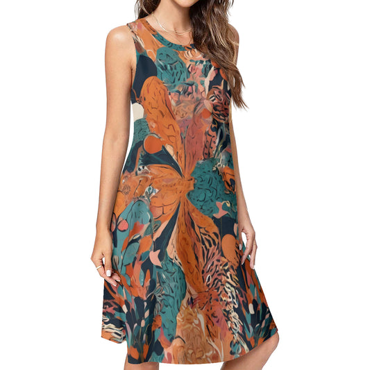 Abstract Vibes Women's Casual Dress | Polyester