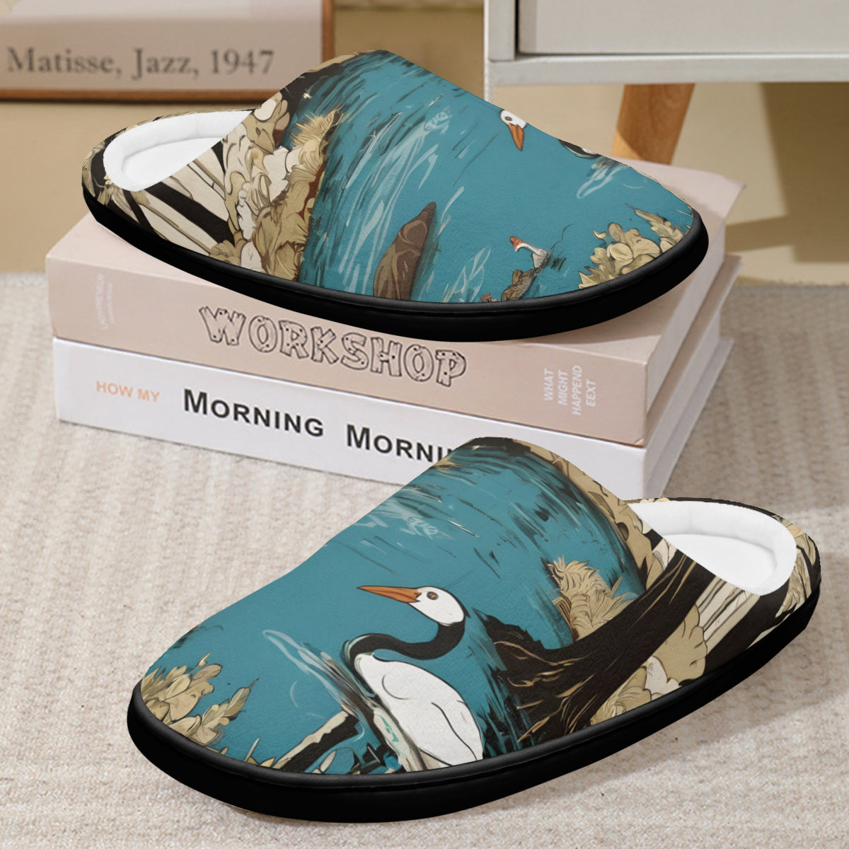 Landscape Wonder Personalized Warm Cotton Slippers | Flannel