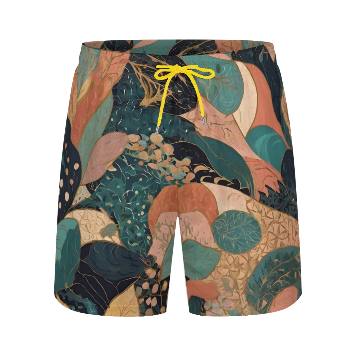 Abstract Wonder Men's Casual Shorts Double-Layer Sports Beach Shorts