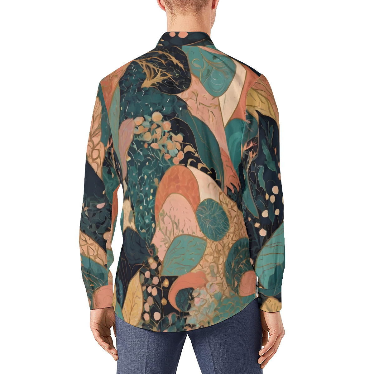 Abstract Wonder Men's Classic Long-Sleeved Shirt