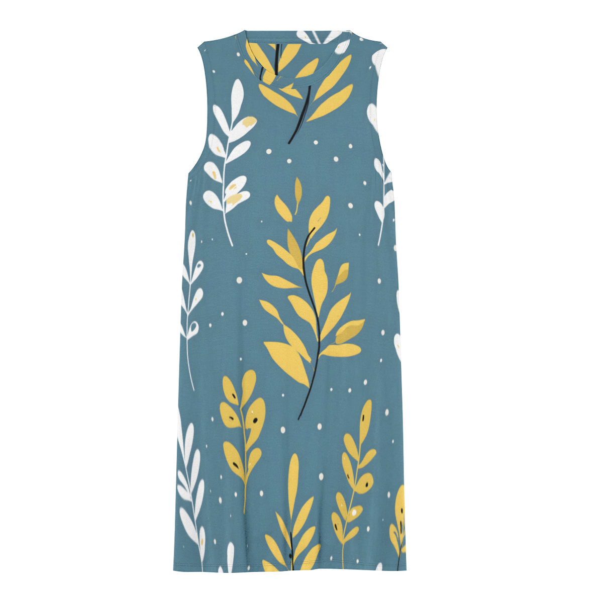 Floral Blue Women's Casual Dress