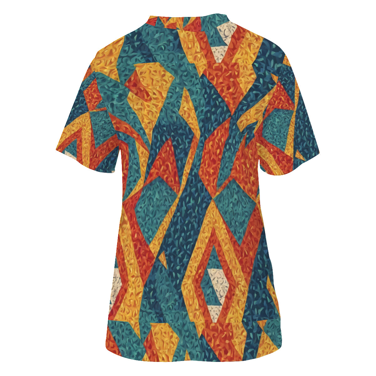 Abstract Pattern O-Neck Vintage Men's T-Shirt | Velvet