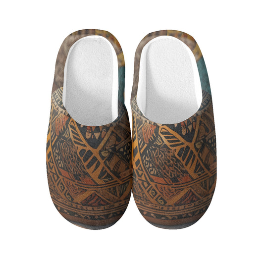Golden Pot Personalized Warm Cotton Slippers | Flannel