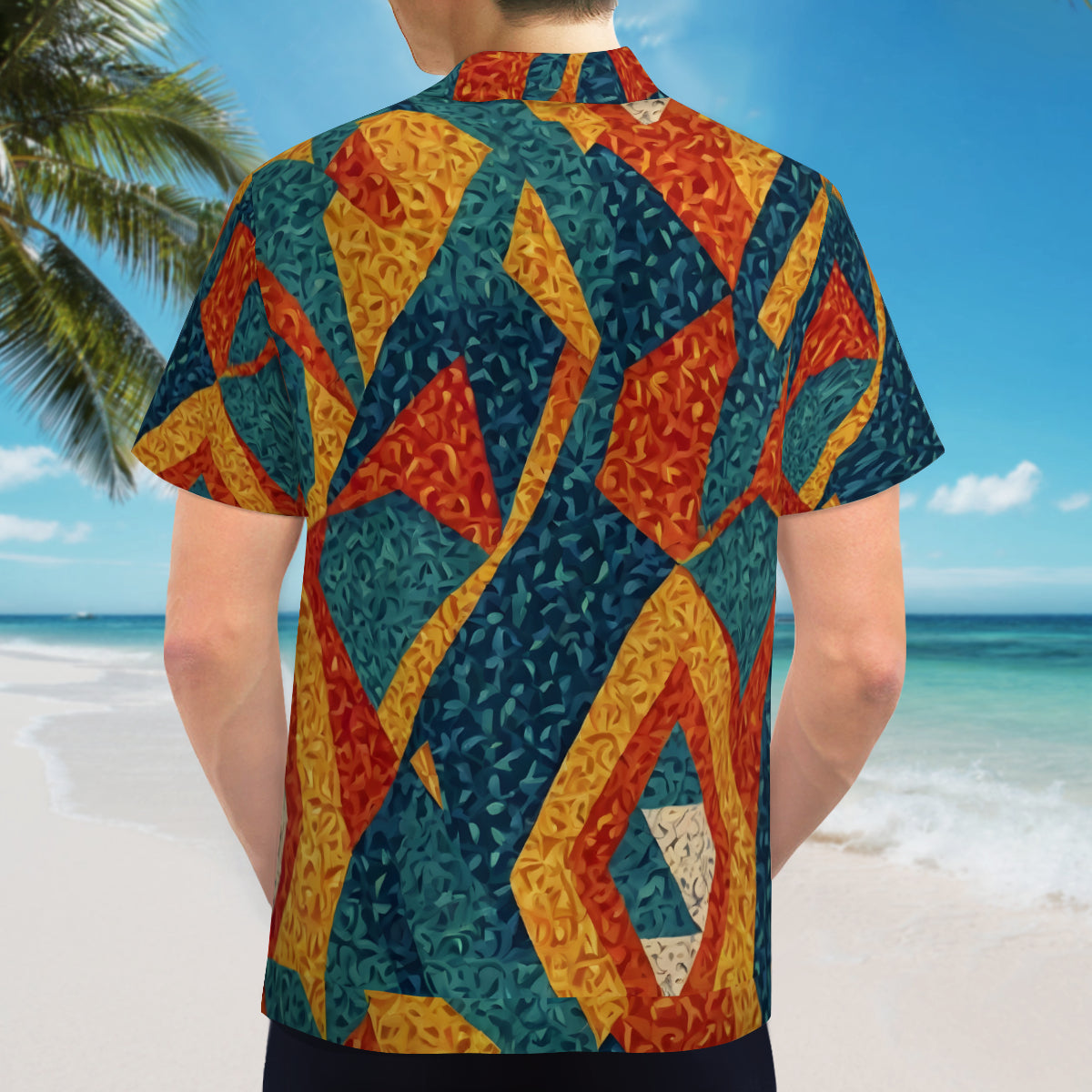 Abstract Pattern Hawaiian Shirt | Polyester