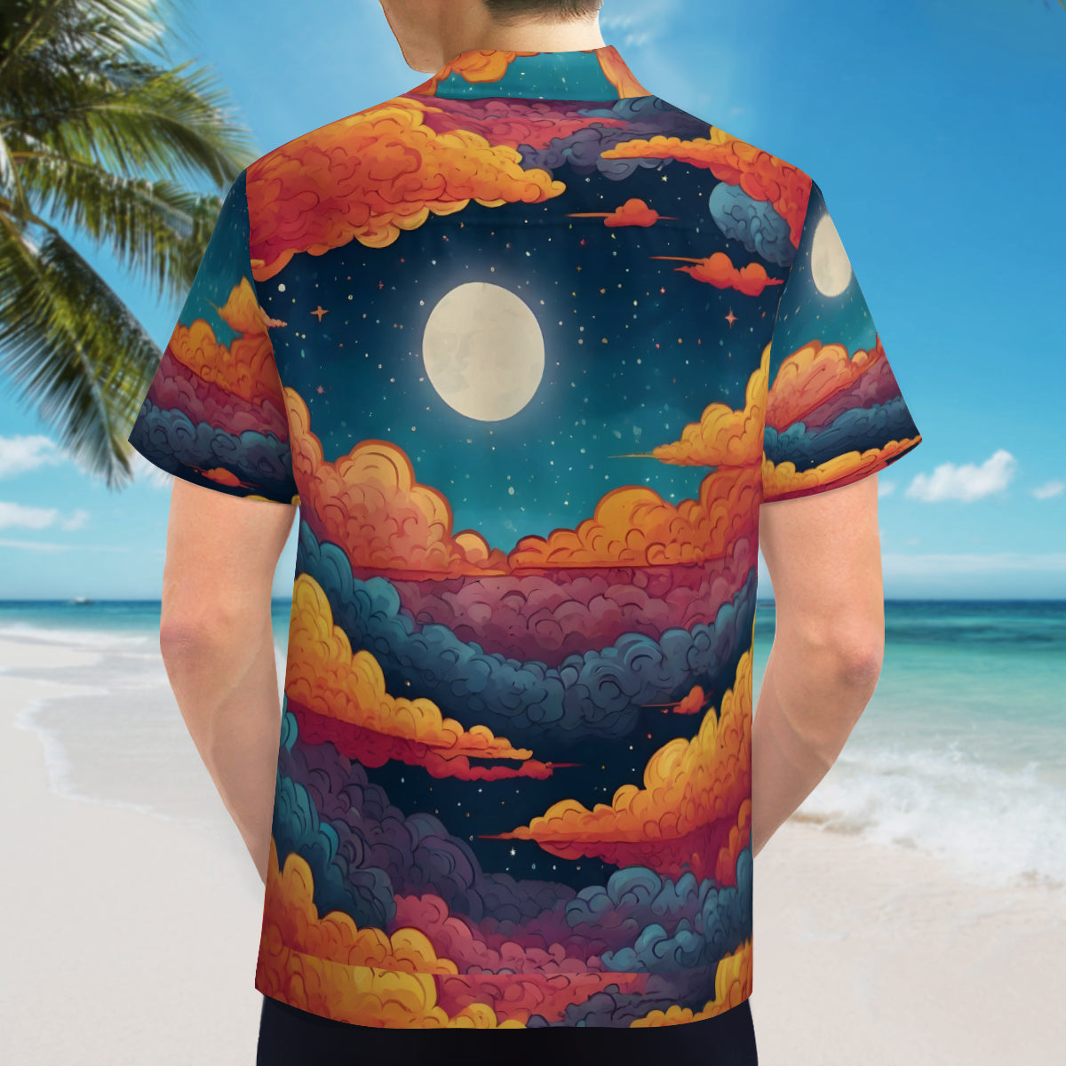 Sky Beauty Abstract Hawaiian Shirt | Polyester