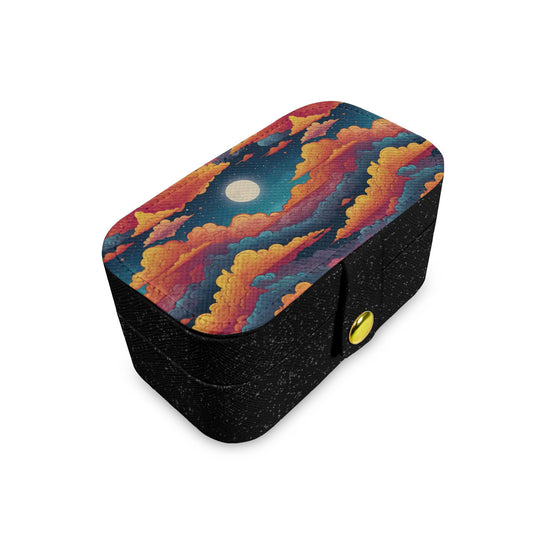 Sky Beauty Abstract Personalized Portable Jewelry Box | PU