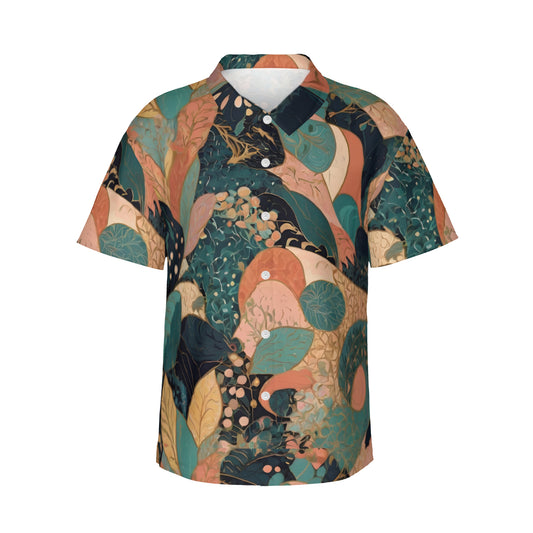 Abstract Wonder Men's Short-Sleeve Hawaiian Shirt (Lightweight)