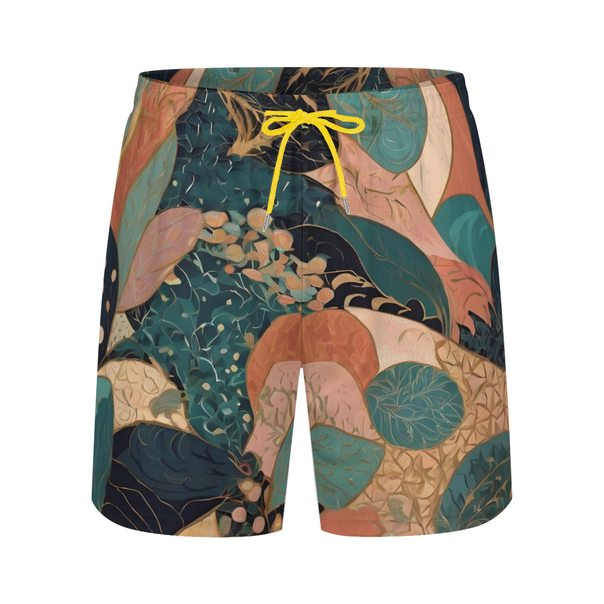 Abstract Wonder Men's Casual Shorts Double-Layer Sports Beach Shorts