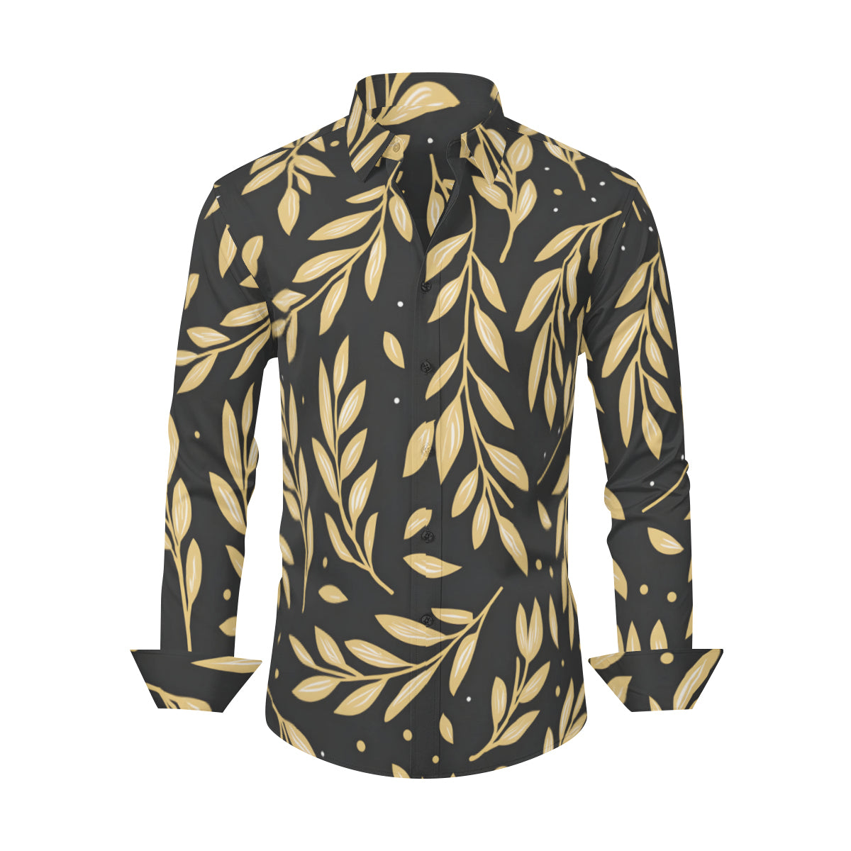 Golden Branches Men's Classic Long-Sleeved Shirt