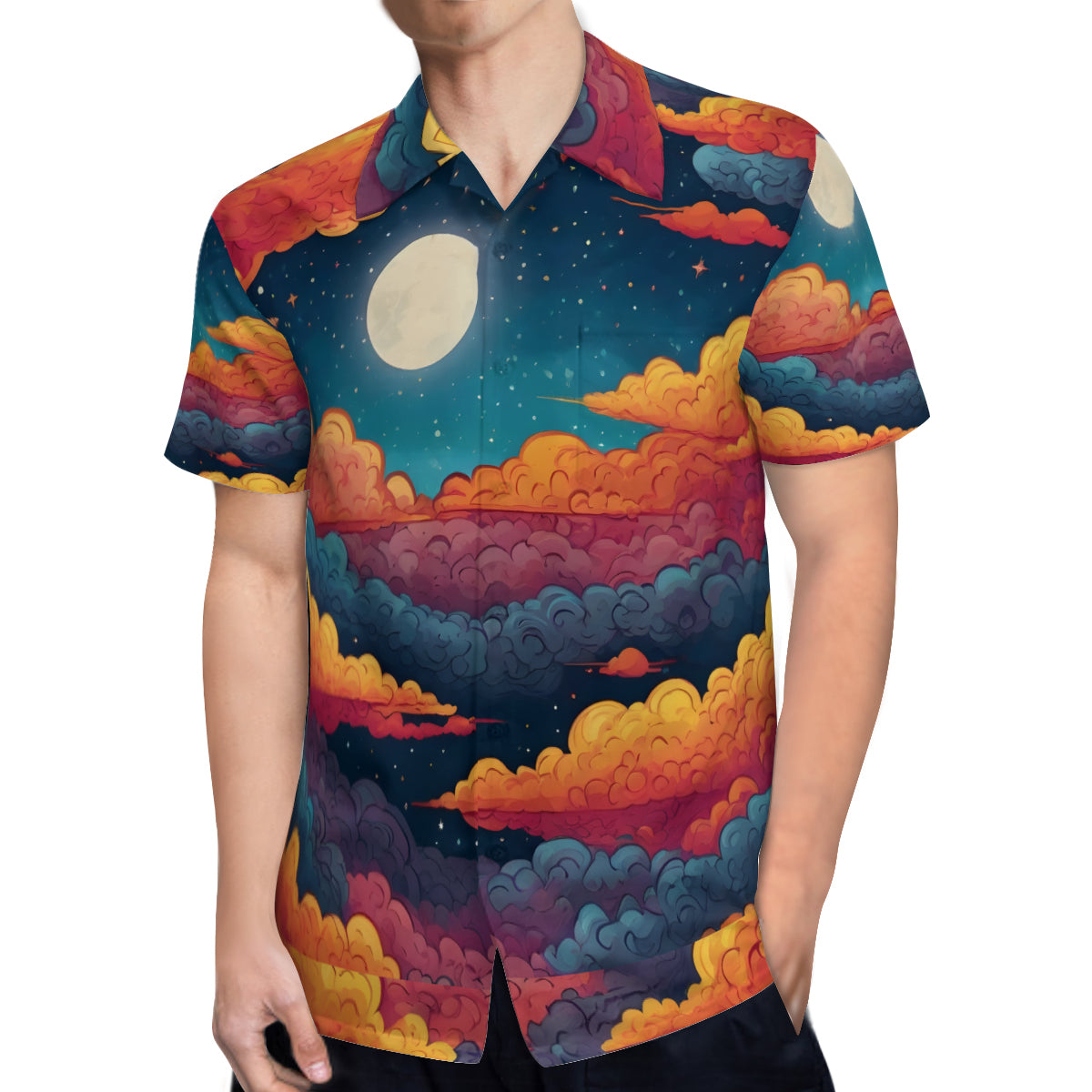 Sky Beauty Abstract Hawaiian Shirt | Polyester