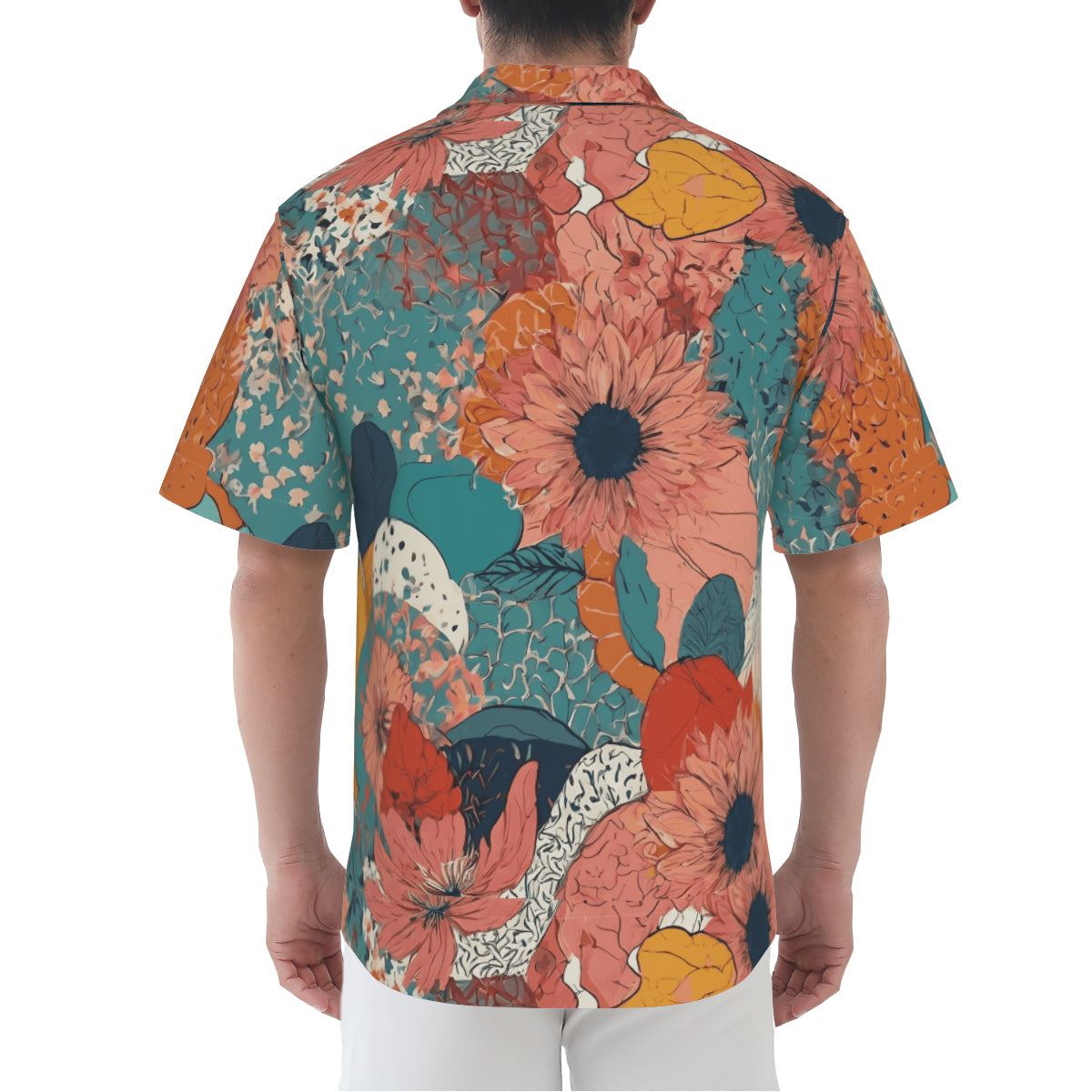 Awesome Floral Men's Casual Shirt|Polyester