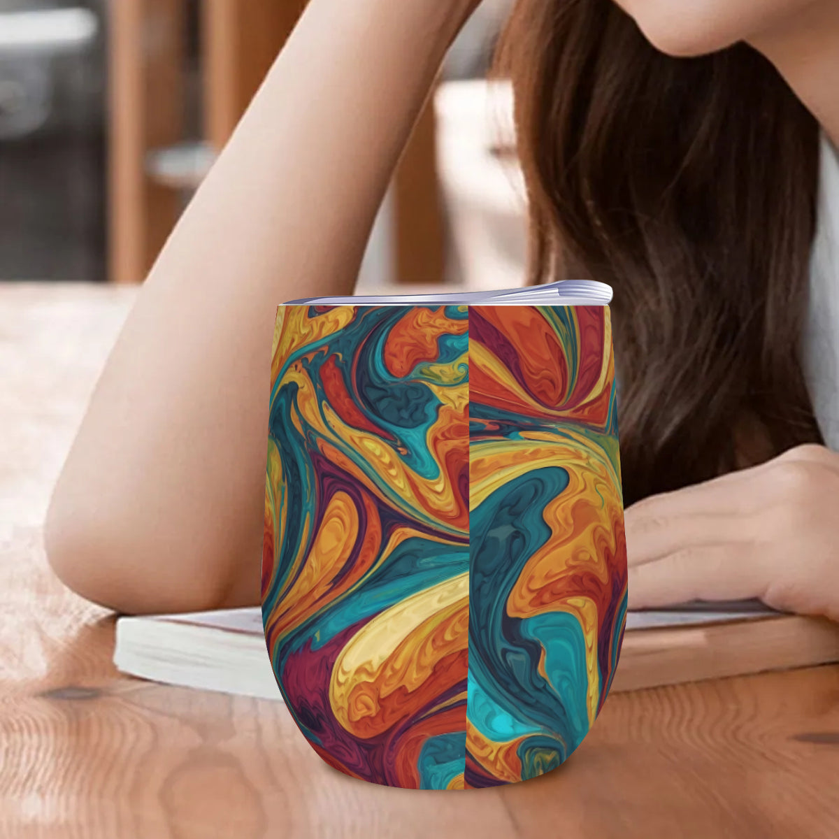 Colorful Design Stemless Wine Tumbler(350ml/12oz)| Stainless steel 304