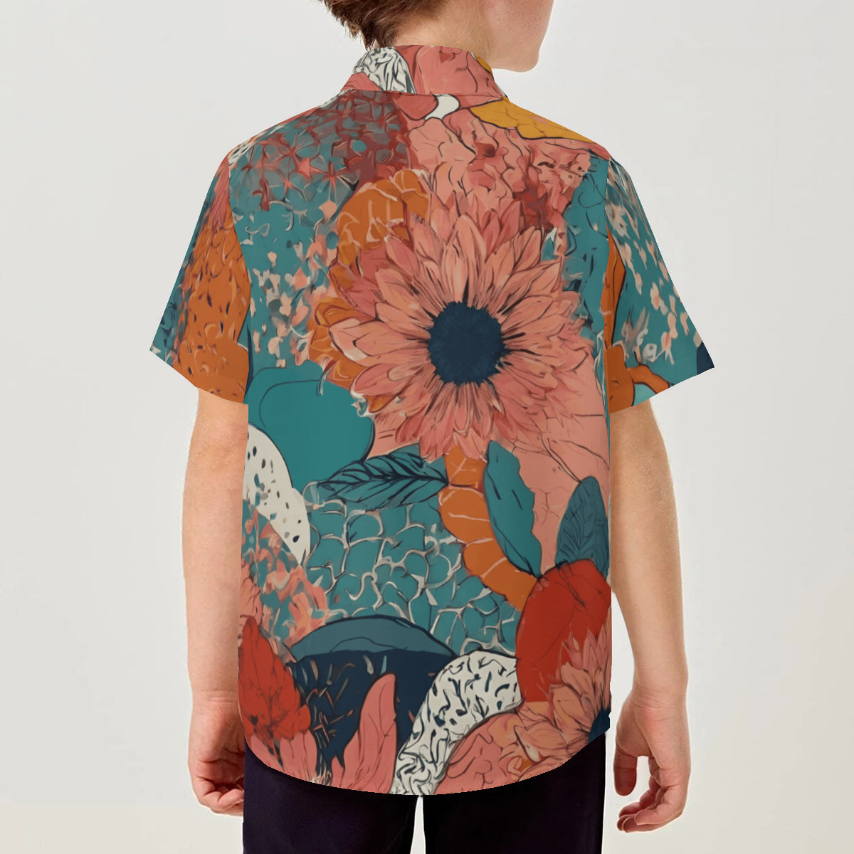 Awesome Floral Youth Shirts|Polyester