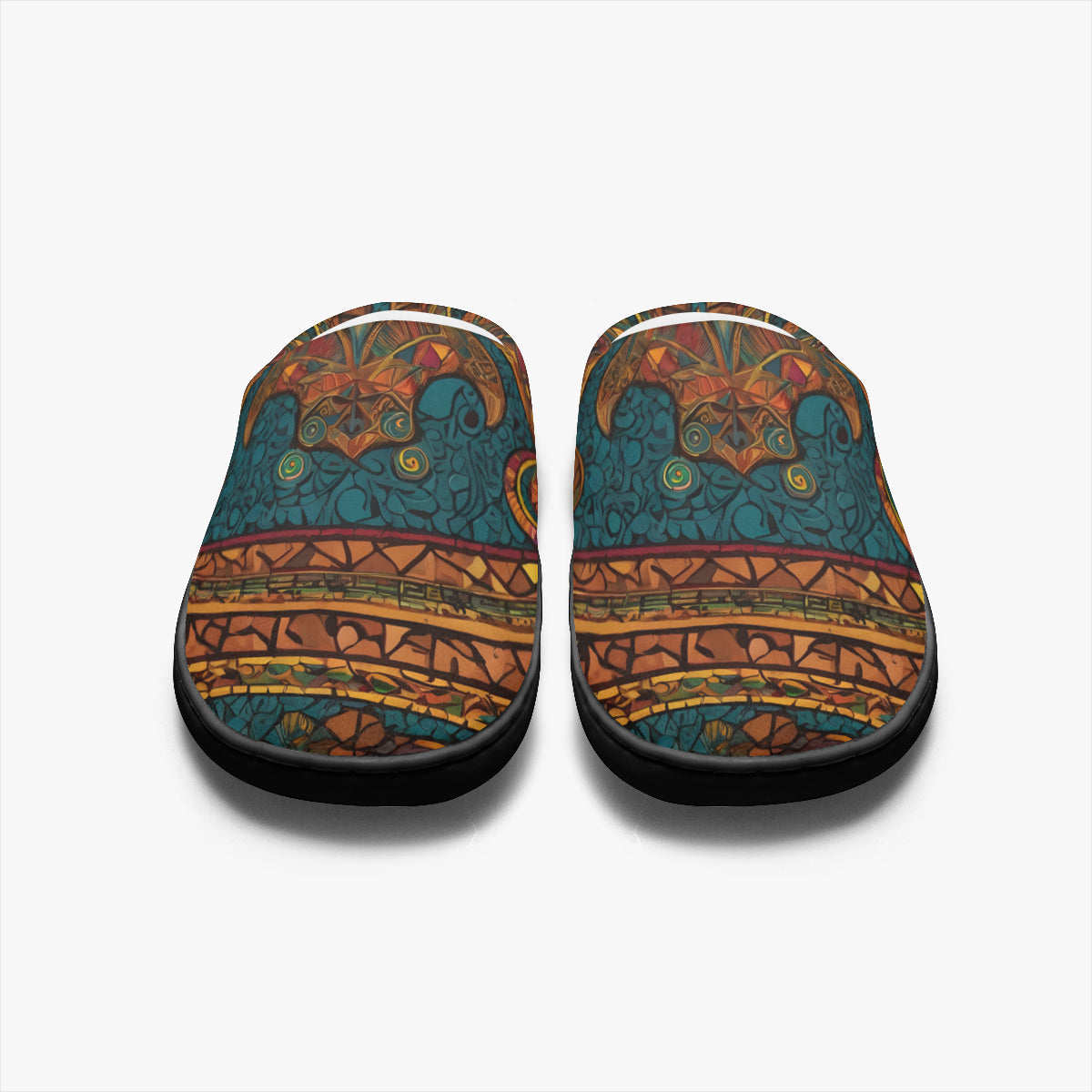 African Design Personalized Warm Cotton Slippers | Flannel