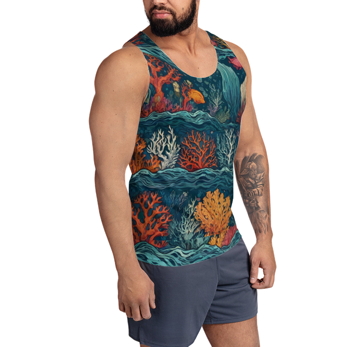 Under Sea Beauty Men's Vest (Euro-Size) | Polyester