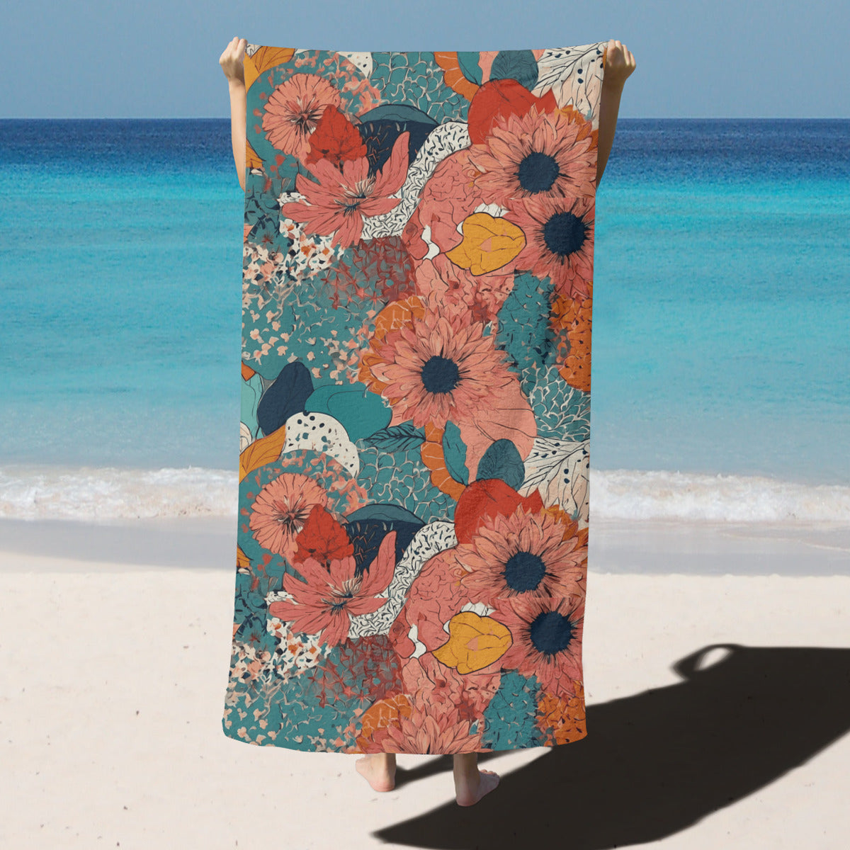 Awesome Floral Beach towel (comfortable model)|Polyester