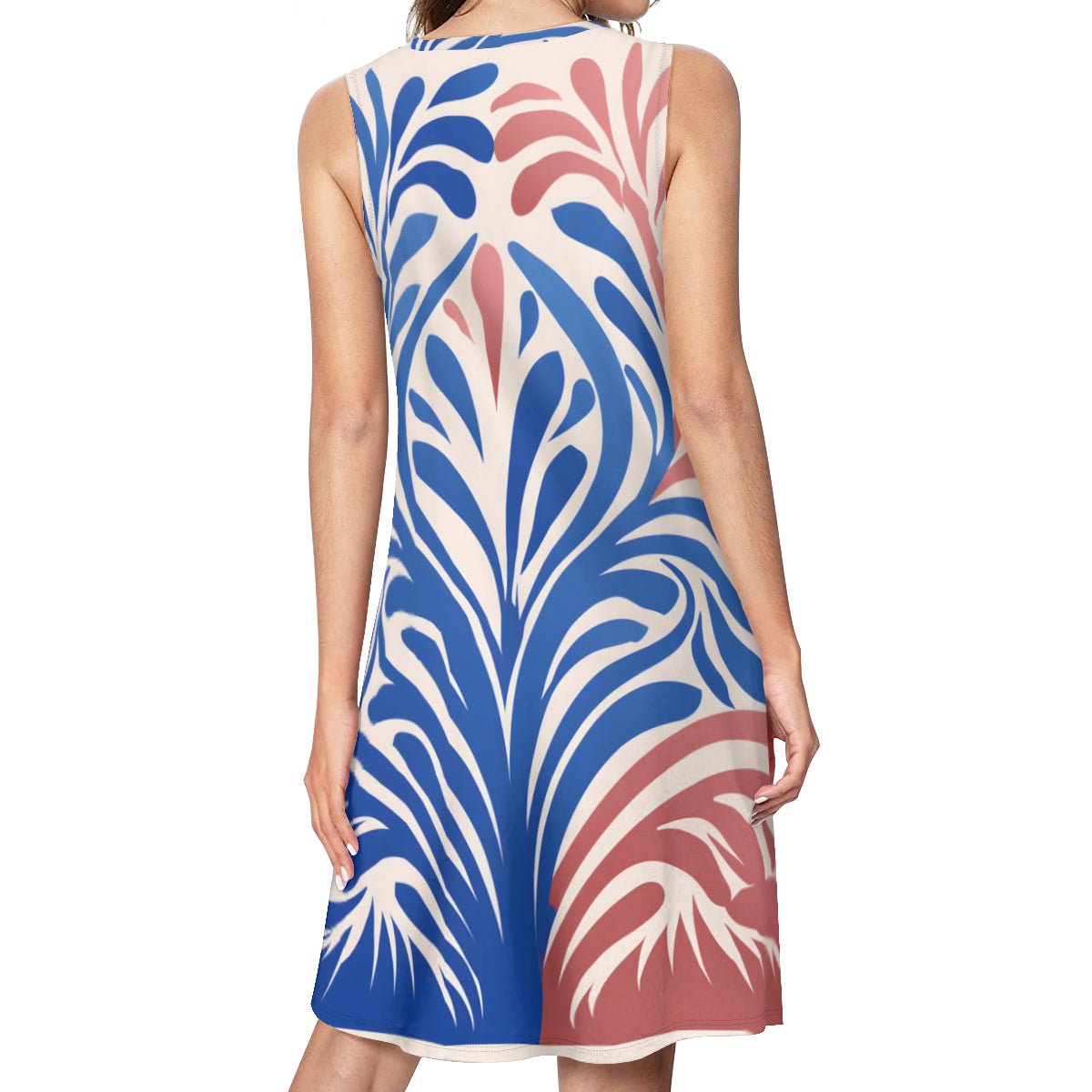 Abstract Pattern Women's Casual Dress | Polyester