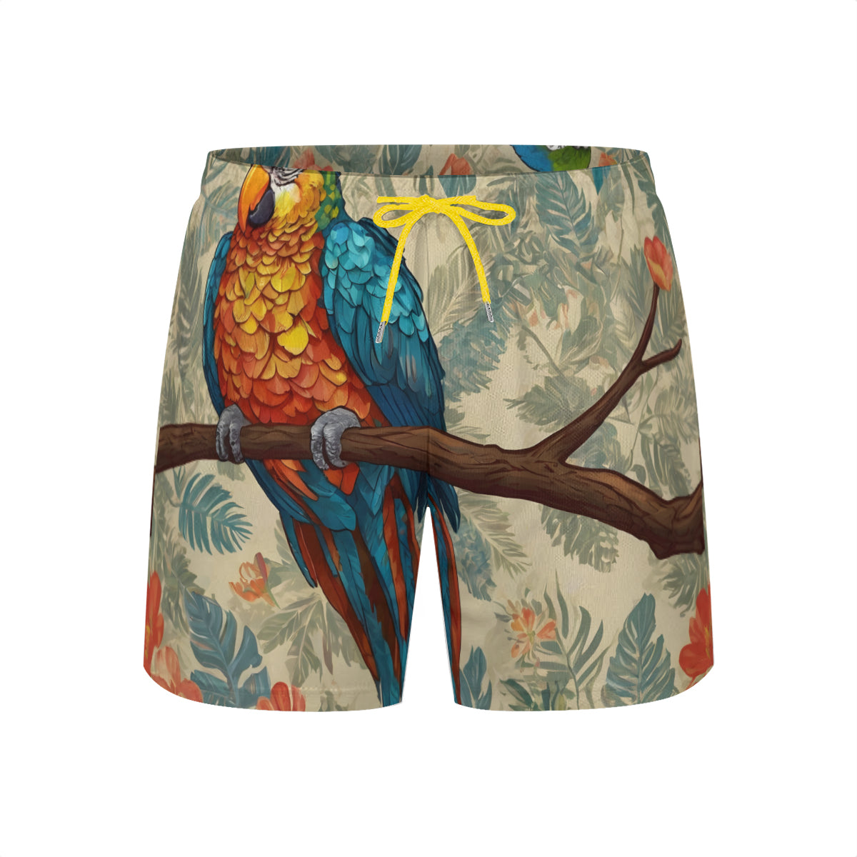 Parrot Design Short Sports Beach Shorts (Multifaceted Design) | Polyester