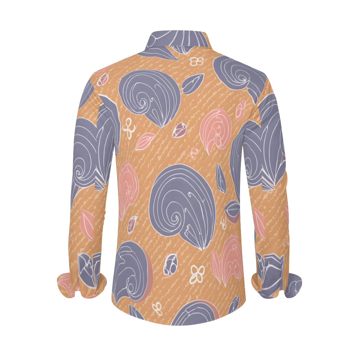 Abstract Men's Classic Long-Sleeved Shirt