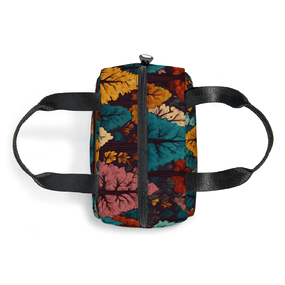 Beautiful Floral personalised canvas handheld insulated lunch bag (with side pocket)|Polyester