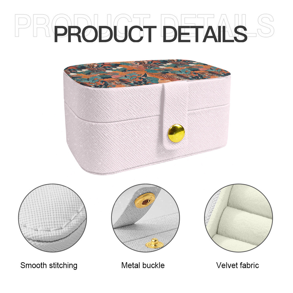 Abstract Vibes Personalized Portable Jewelry Box
