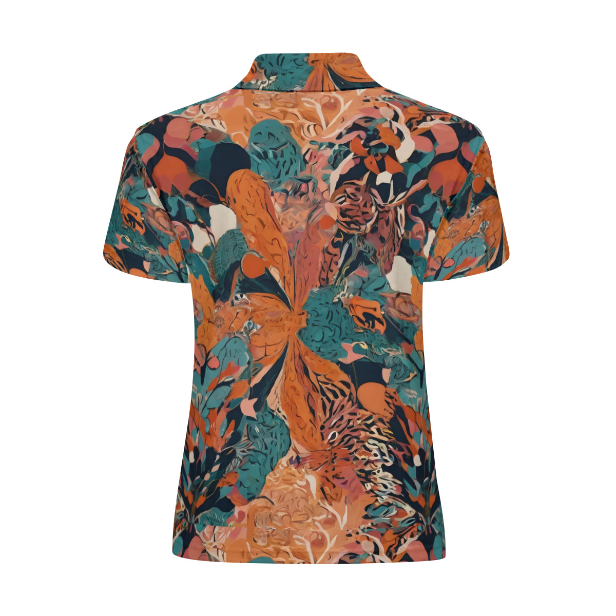 Abstract Vibes Women's Short-Sleeved Polo Shirt