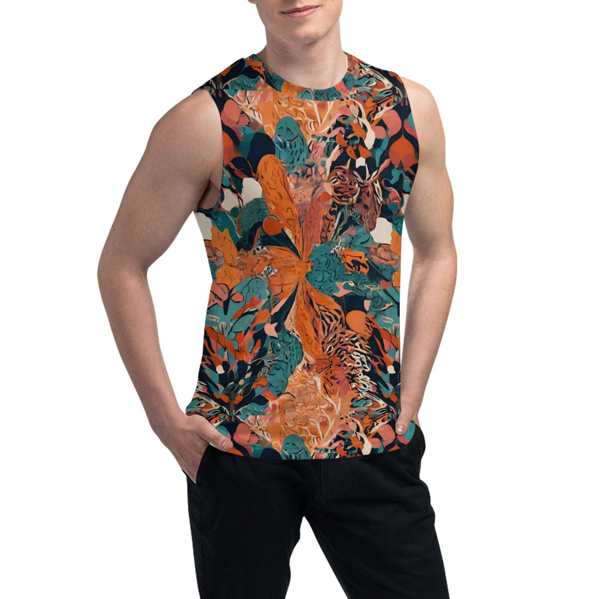 Abstract Vibes Men's Sleeveless Vest