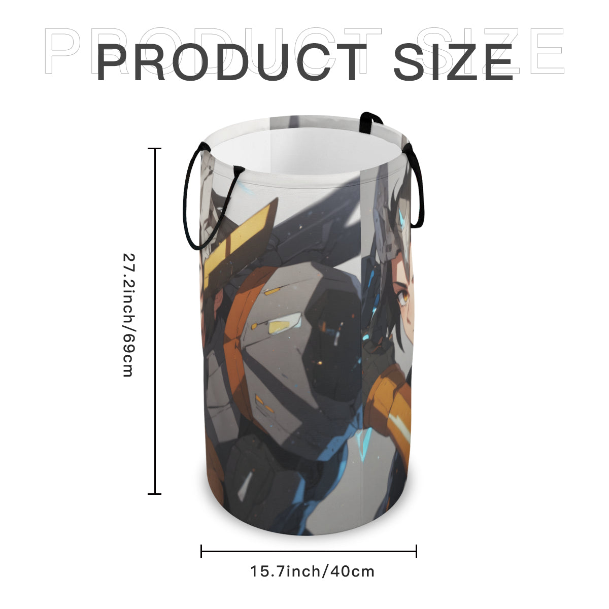Anime Large Capacity Foldable Laundry Basket | Polyester