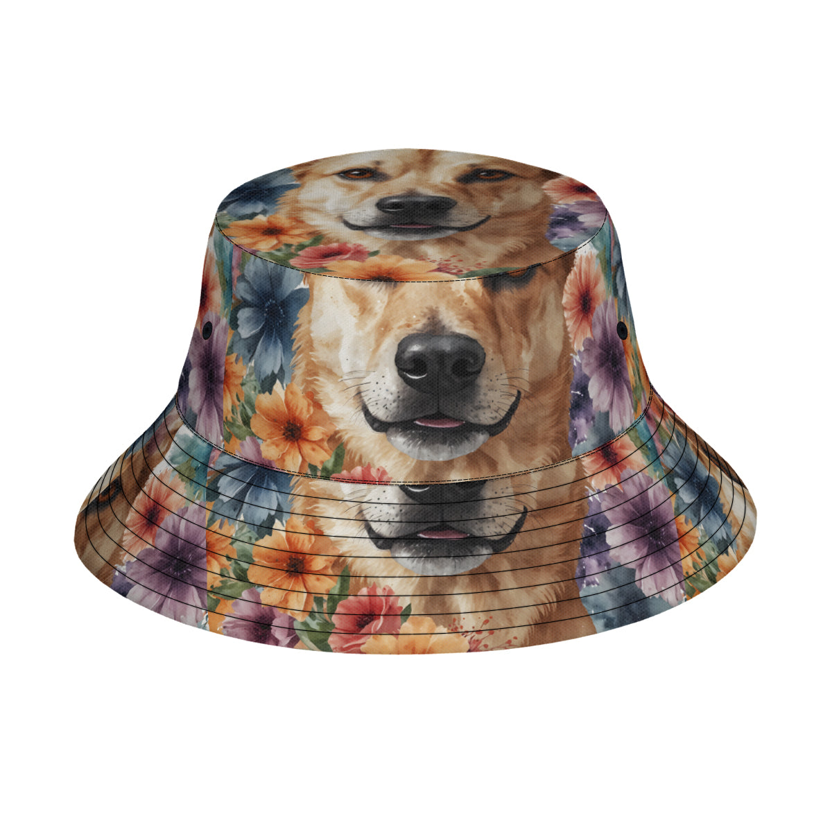 Dog Lovers Double-Sided All-Over Print Fisherman Hat | Polyester