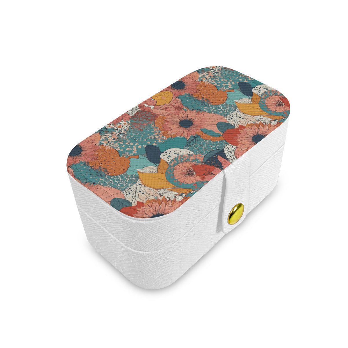 Awesome Floral Personalized Portable Jewelry Box | PU