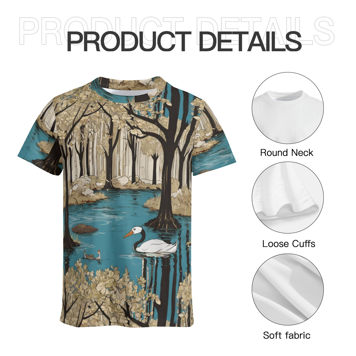 Landscape Wonder Men's T-Shirt (Plain Cloth) | 145GSM Polyester