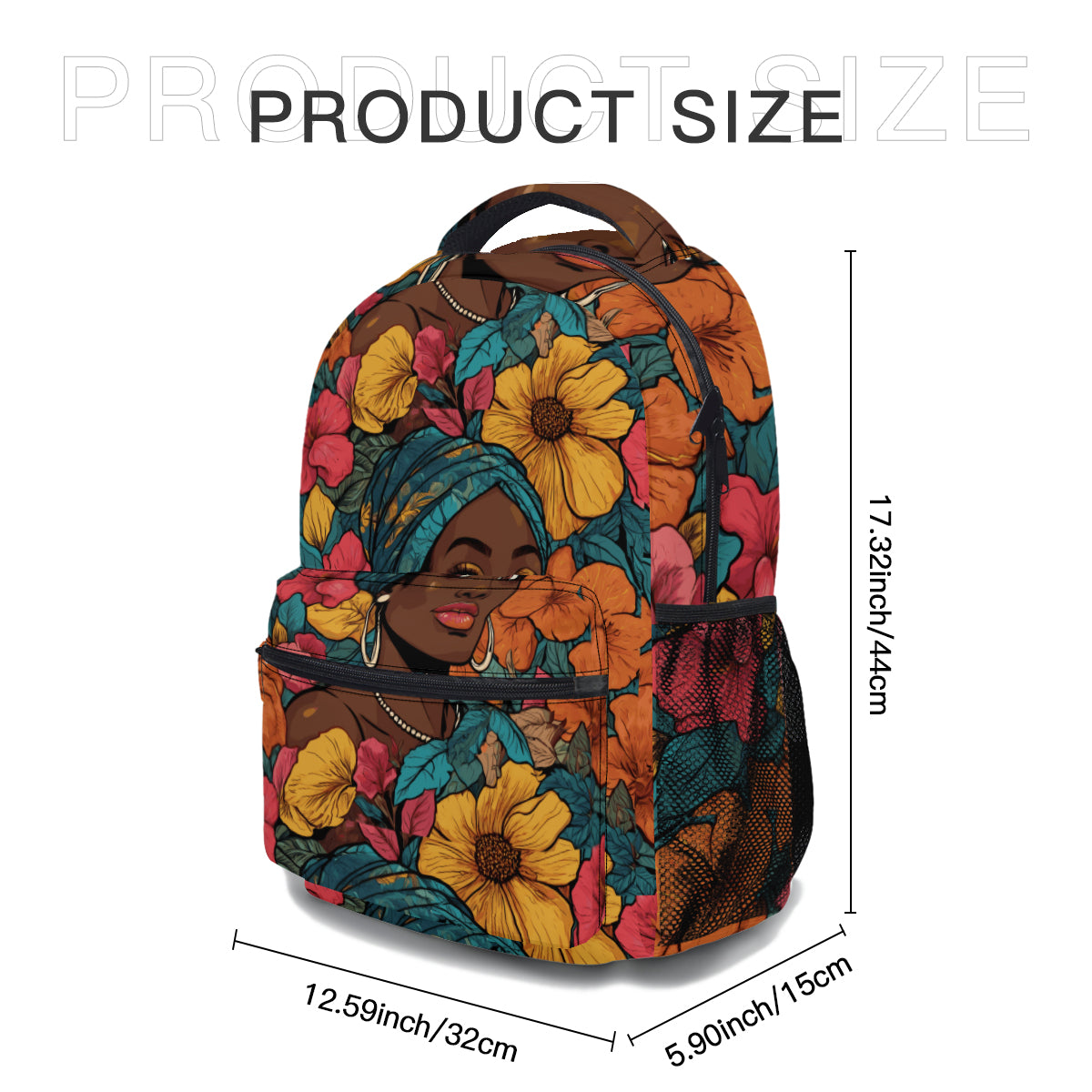 Melanin Queen Student School Bag + Portable Tote Insulated Lunch Bag + Pen Pouch | Oxford Cloth