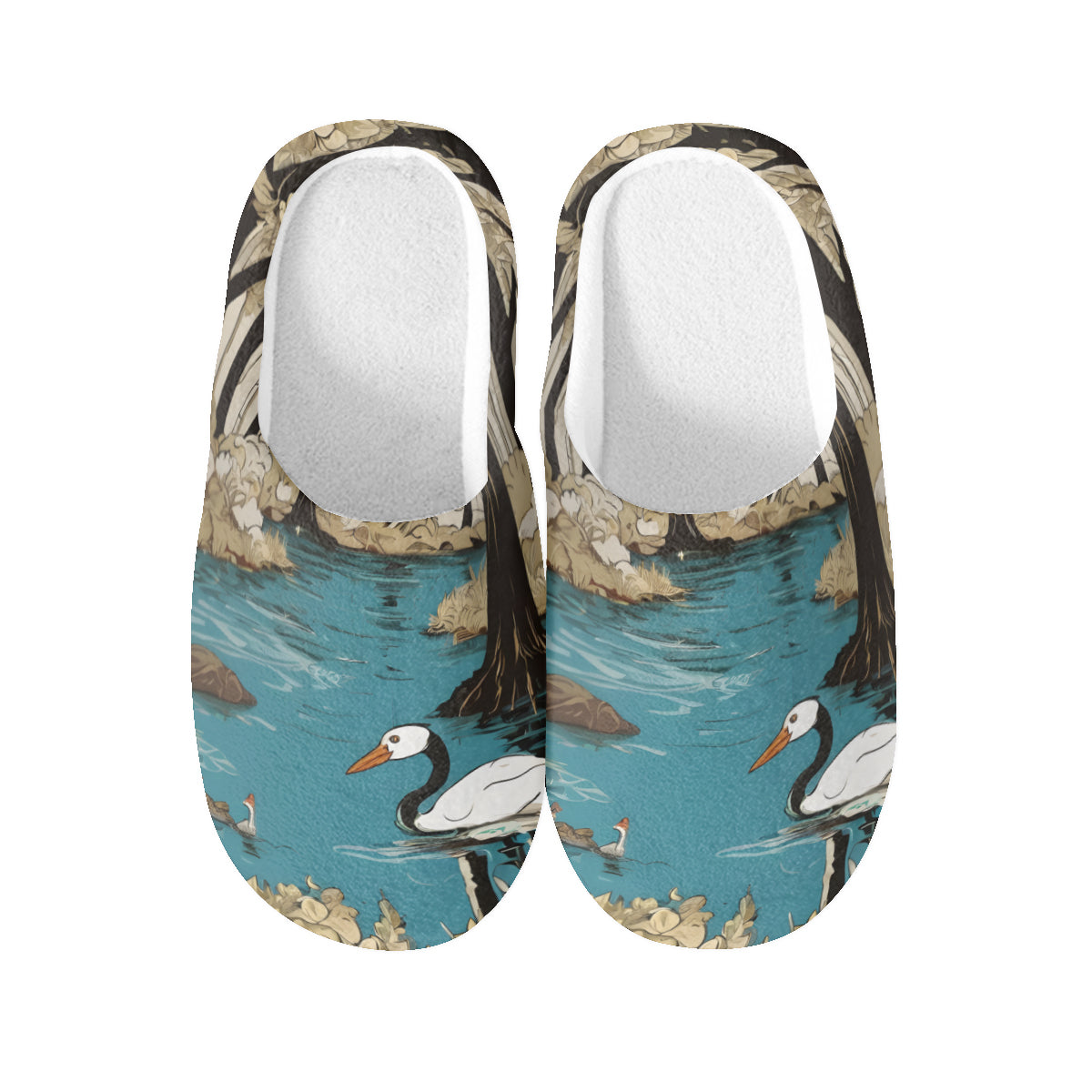 Landscape Wonder Personalized Warm Cotton Slippers | Flannel