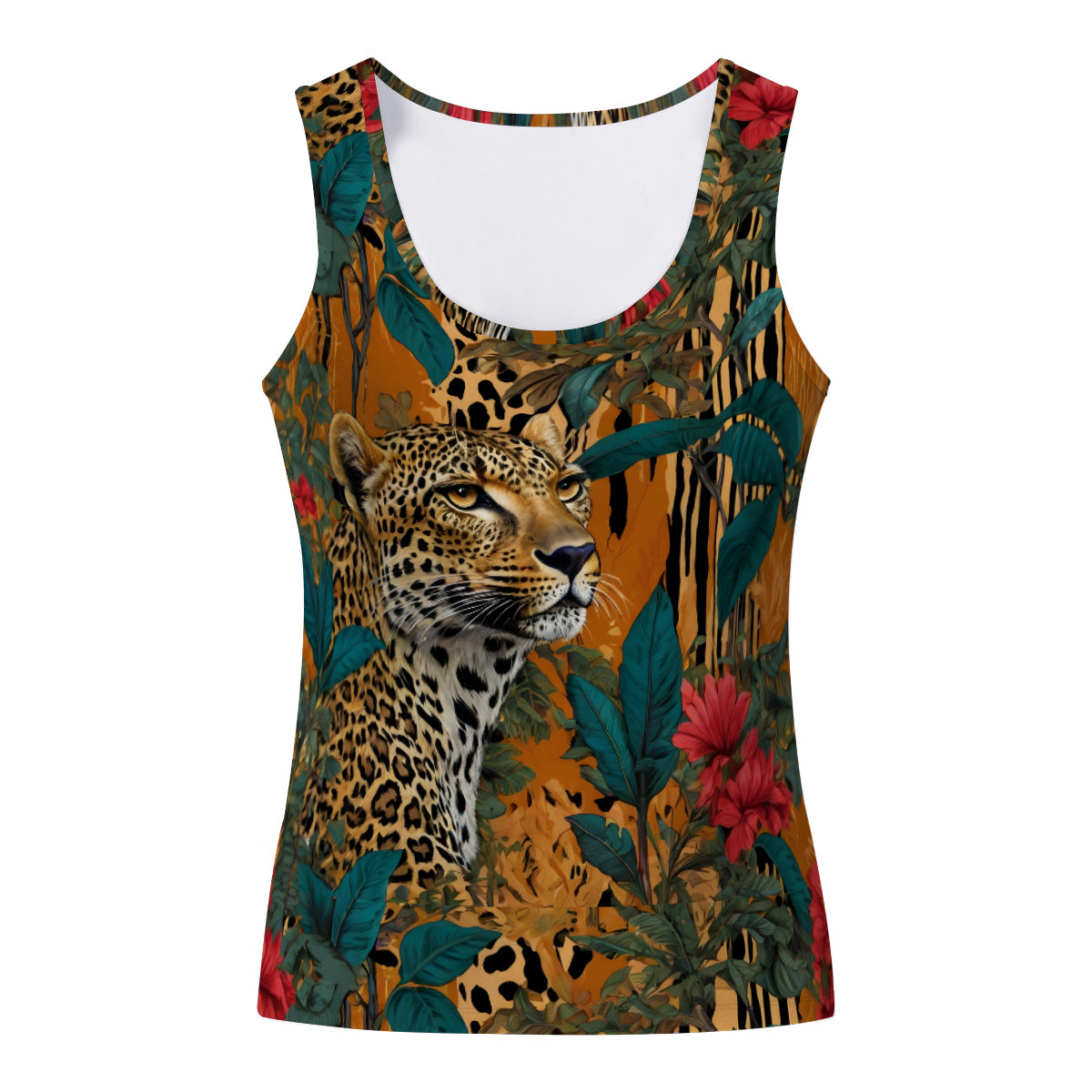 Warrior Leopard Women's Casual Vest|Polyester