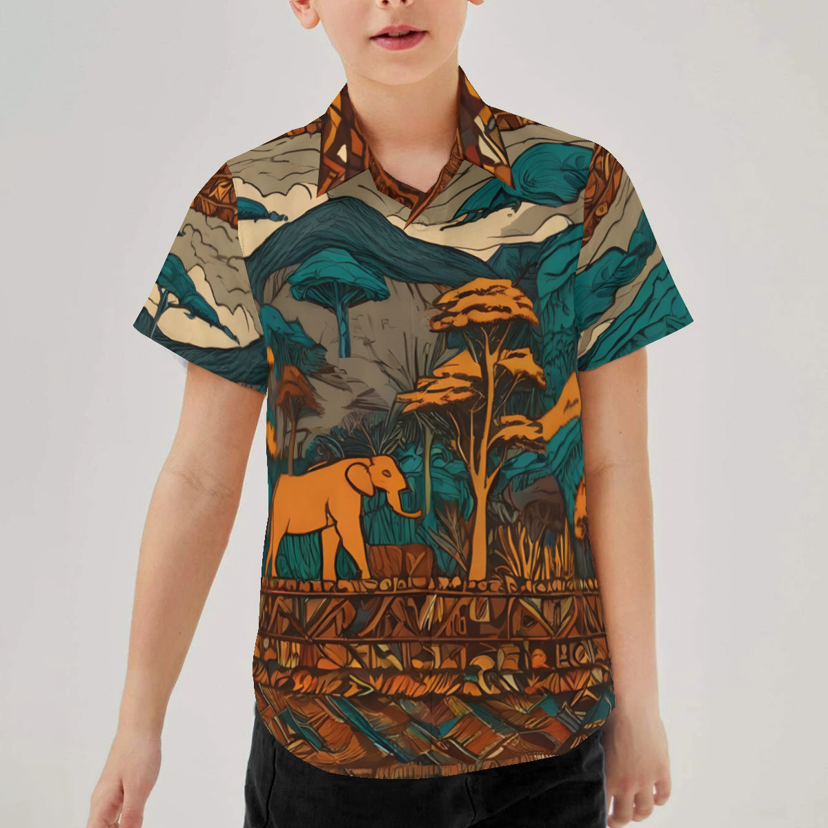 Beautiful Landscape All-Over Print Youth Shirts|Polyester