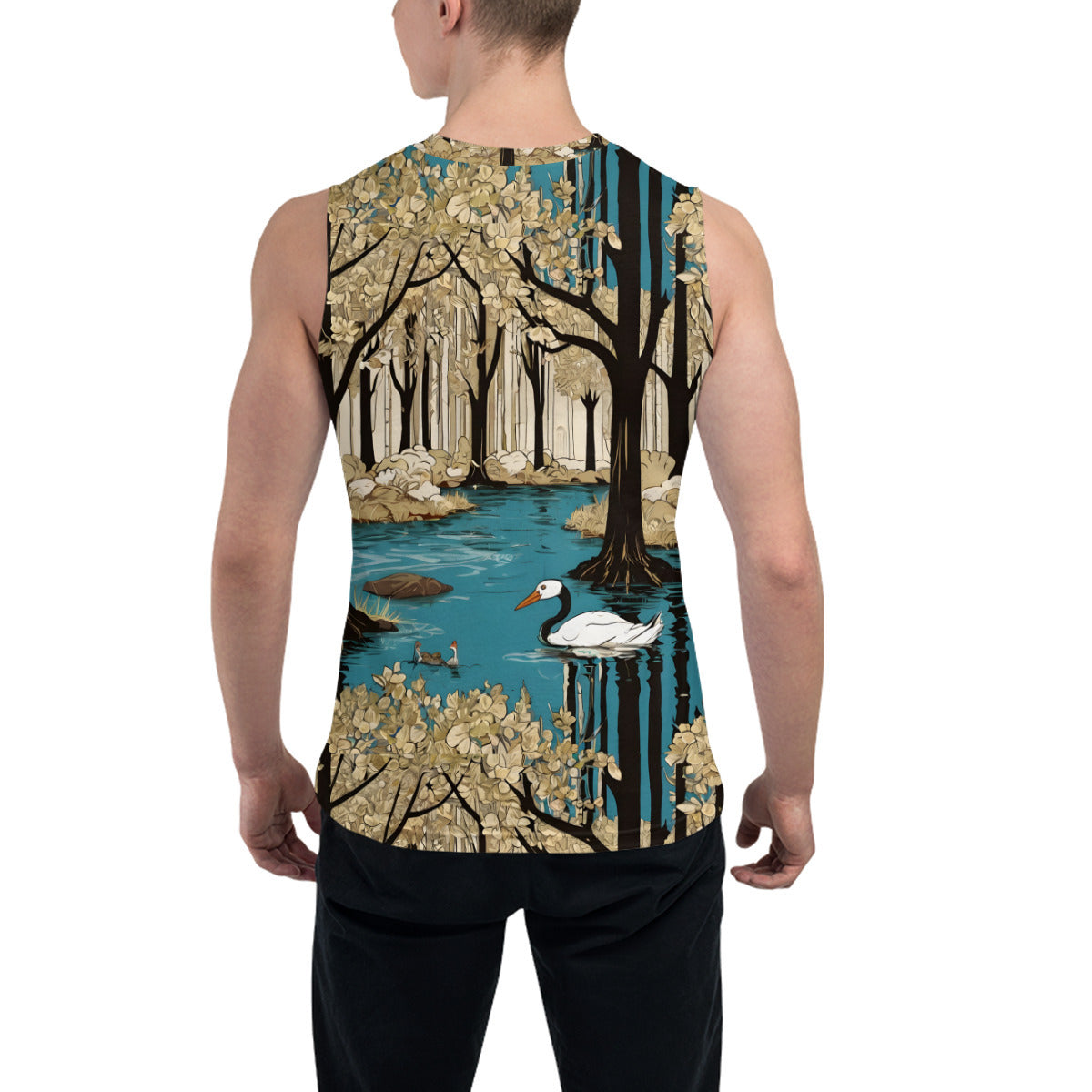 Landscape Wonder Men's Sleeveless Vest|Polyester