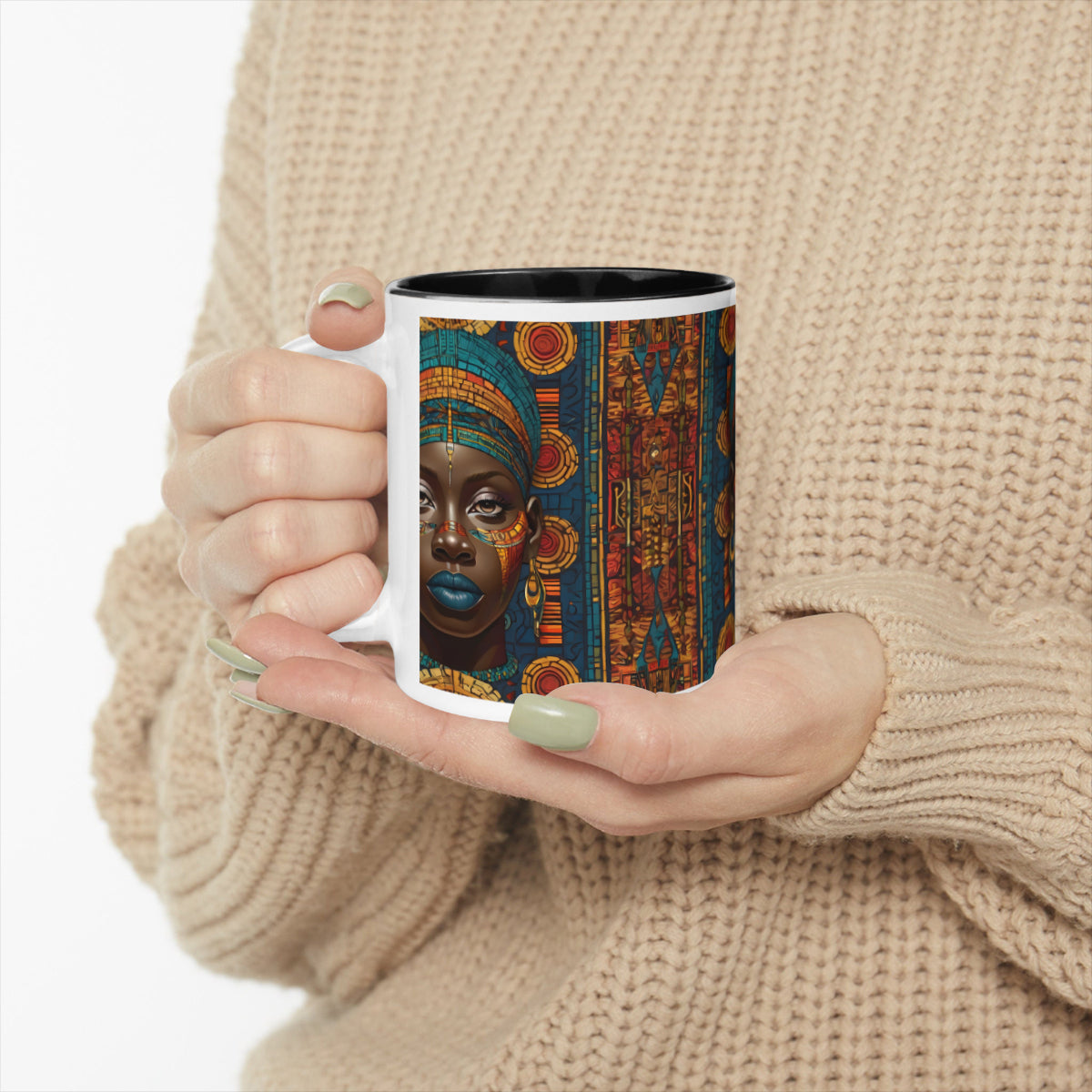 African Image Personalized Internal Black Mug (325ml/11oz) | Ceramic