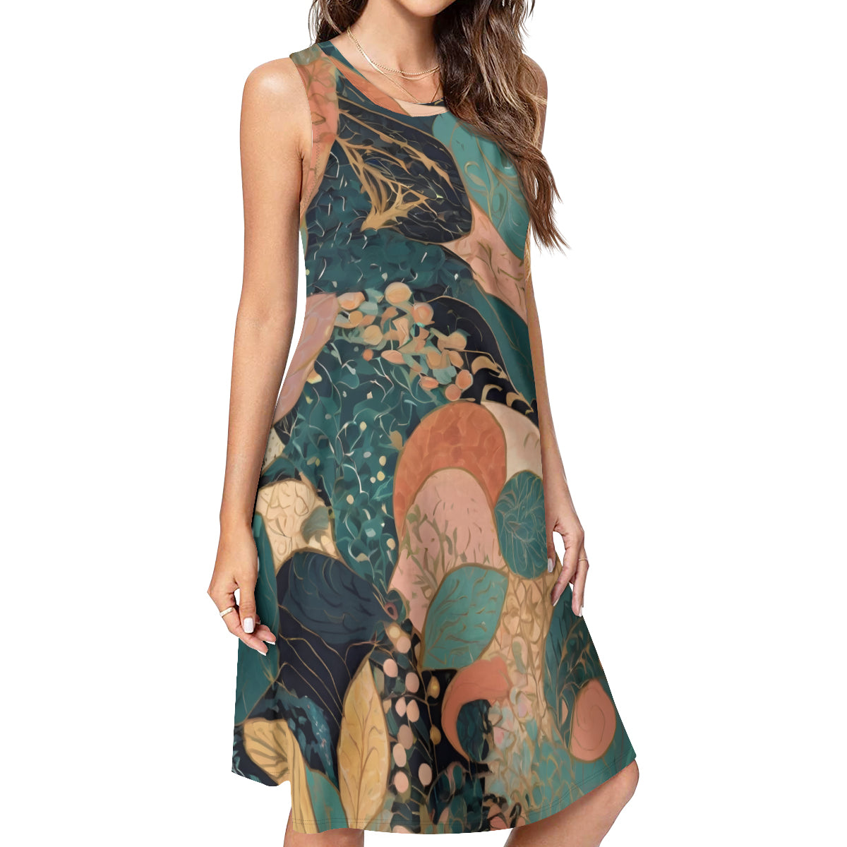 Abstract Wonder Women's Casual Dress | Polyester