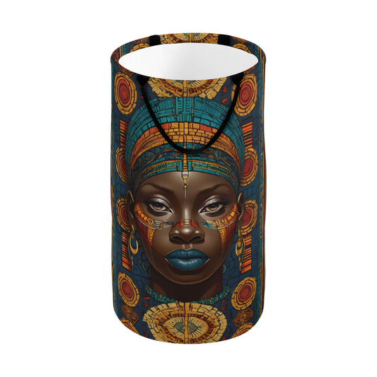 African Image Large Capacity Foldable Laundry Basket | Polyester