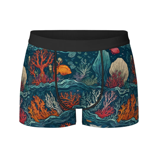 Under Sea Beauty Men's Underwear (Front and Back Design)丨Polyester