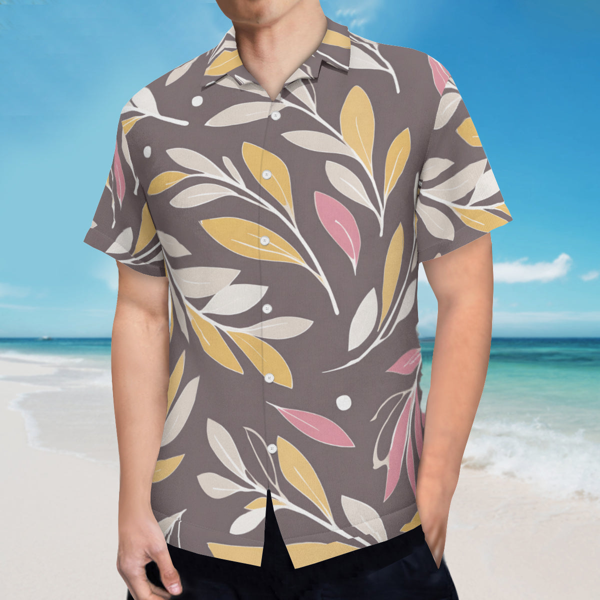 Golden Branches Hawaiian Shirt