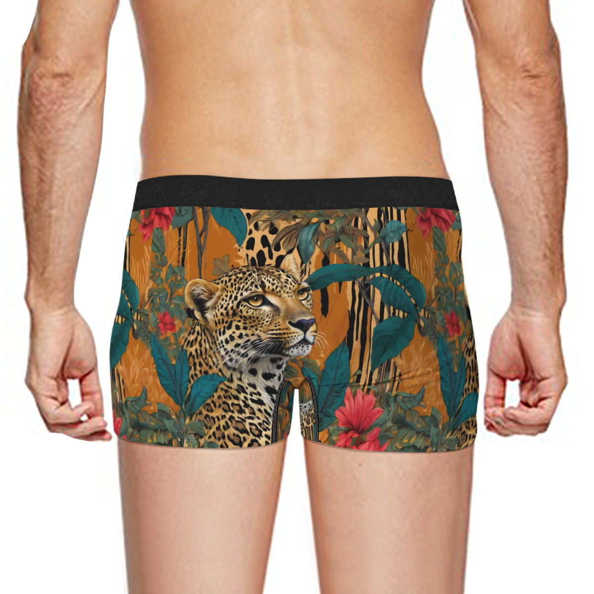 Warrior Animal Men's Underwear (Front and Back Design)丨Polyester