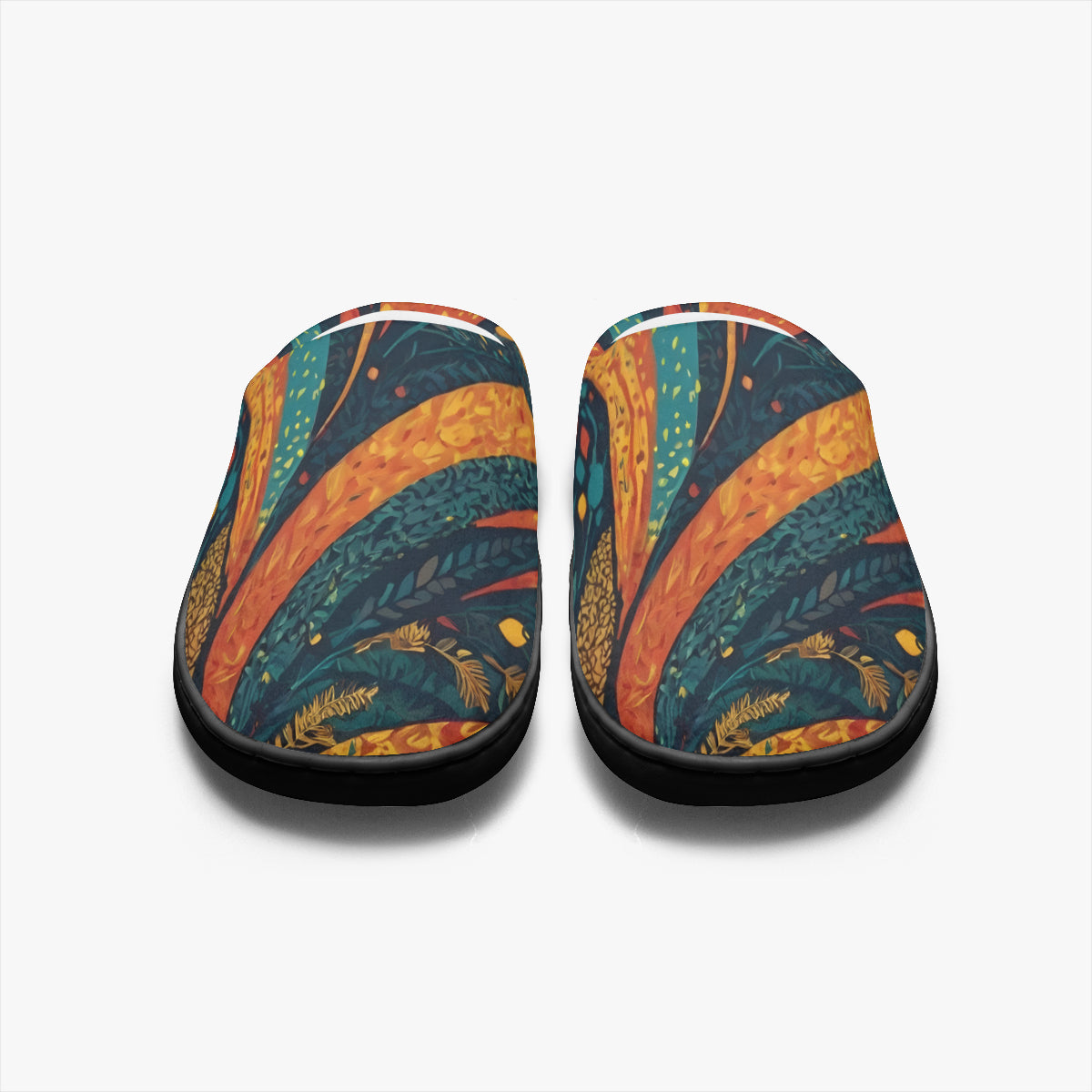 Abstract Beauty Personalized Warm Cotton Slippers | Flannel