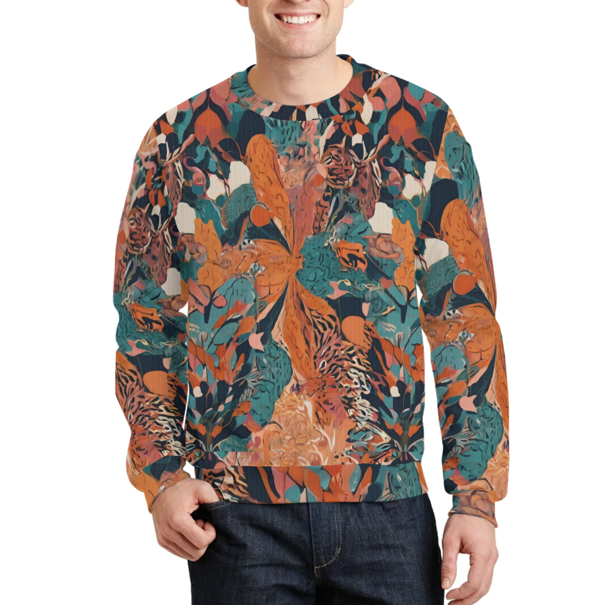 Abstract Vibes Crew Neck Sweater