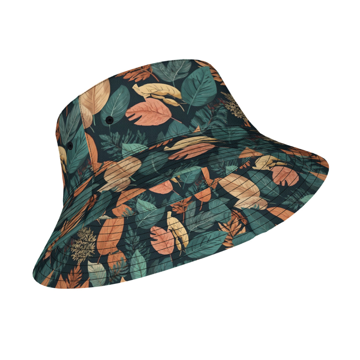 Colorful Leaves Fisherman Hat | Polyester