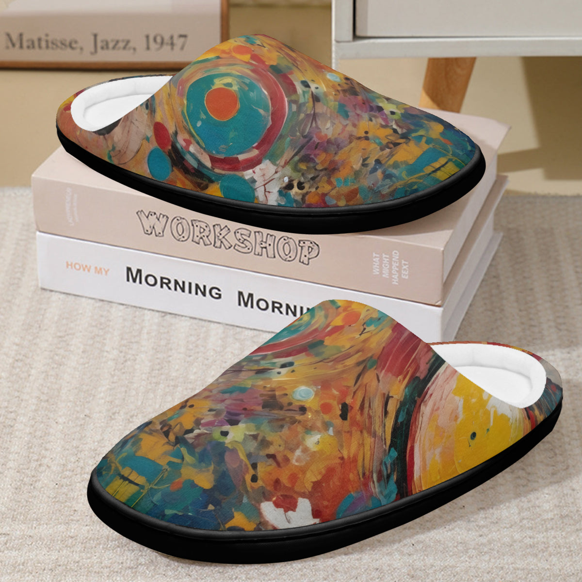 Crazy Design Personalized Warm Cotton Slippers | Flannel