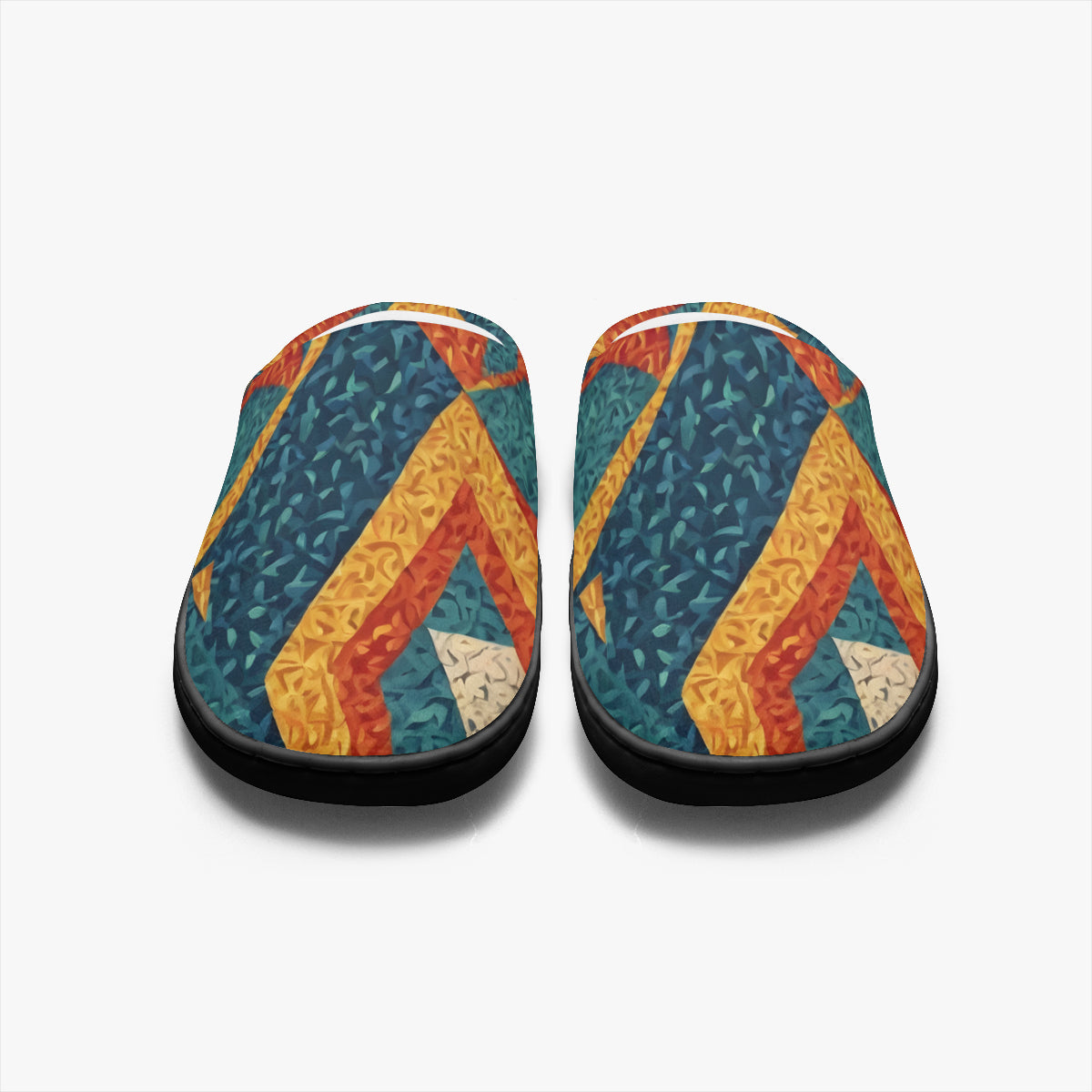 Abstract Pattern Personalized Warm Cotton Slippers | Flannel