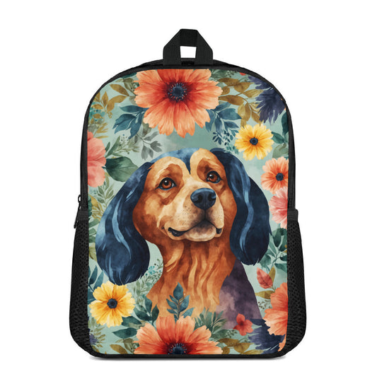Dog Lovers Personlized Double-layer school bag｜Polyester