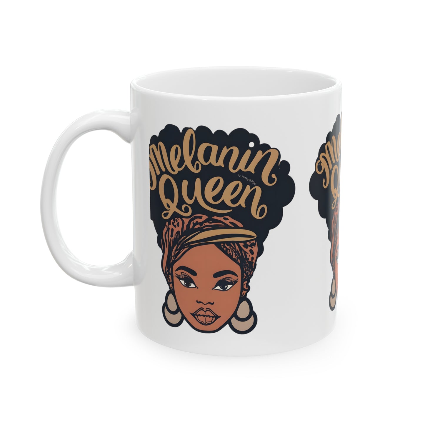 Melanin Queen Afrocentric Ceramic Mug, 11oz