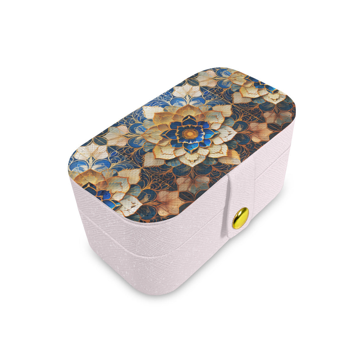 Elegant Floral Personalized Portable Jewelry Box